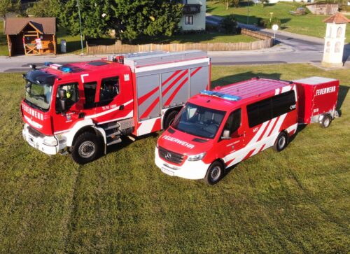 Tanklöschfahrzeug mit Allrad und 1000 Liter Wasser & Manschafftstransportfahrzeug (MTF) Mercedes Benz Sprinter